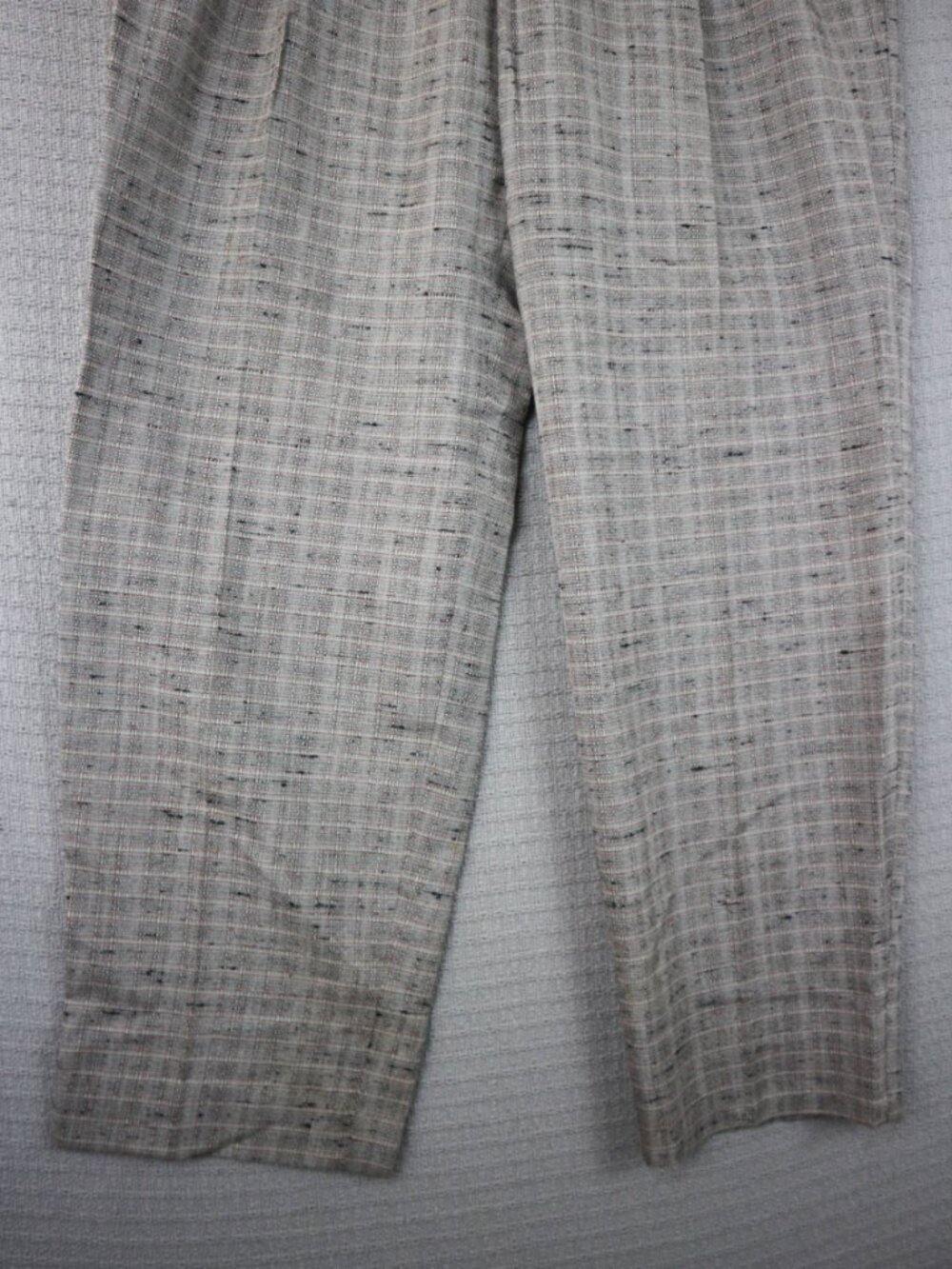 Union Made Polyester Viscose Vintage Straight Cut Trousers 33W - Picture 4 of 10